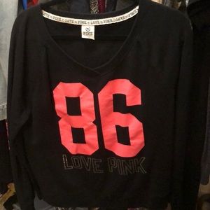 VS Pink Black sweatshirt